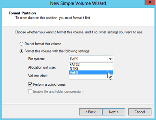 NTFS en ReFS