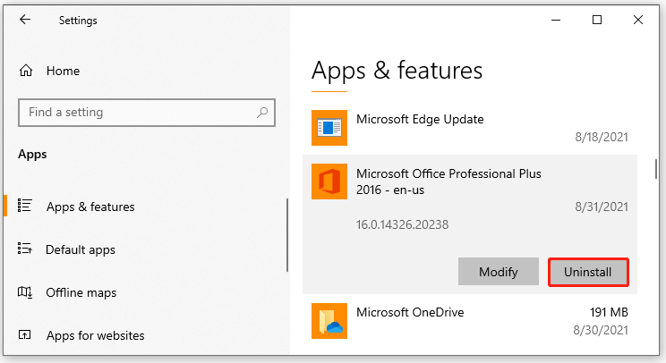 Microsoft Office verwijderen