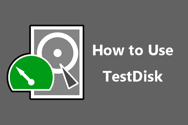 hoe TestDisk te gebruiken