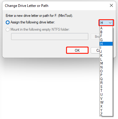 tilføje et drevbogstav i Windows 11