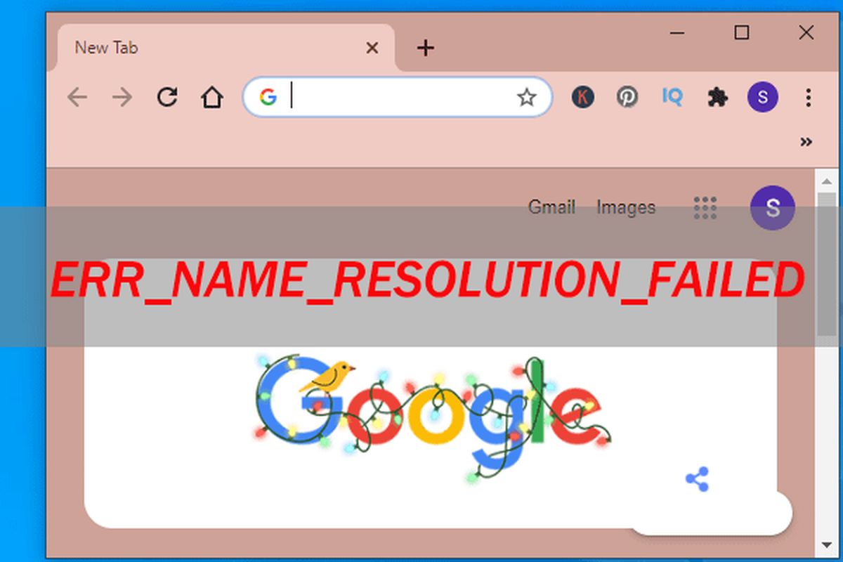 ERR_NAME_RESOLUTION_FAILED