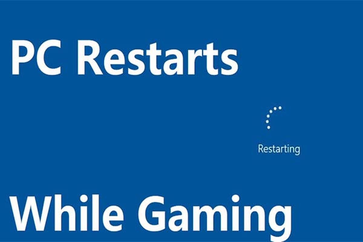 PC starter på nytt mens du spiller