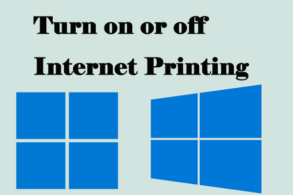 slå internetudskrivning til eller fra i Windows 11