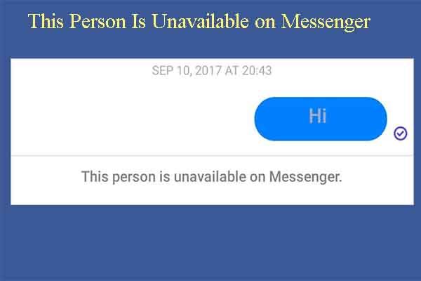 deze persoon is niet beschikbaar op Messenger