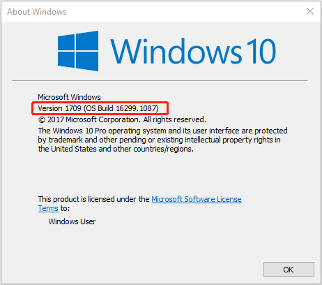 controleer Windows-versie