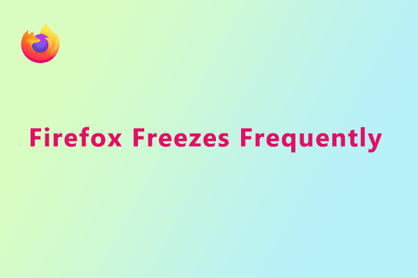 Firefox loopt vast