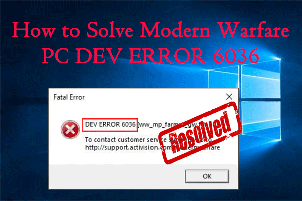 DEV FOUT 6036