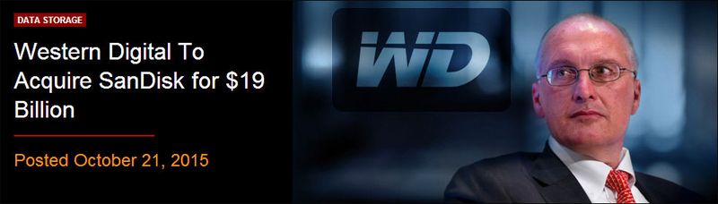 Western Digital neemt SanDisk over voor $ 19 miljard