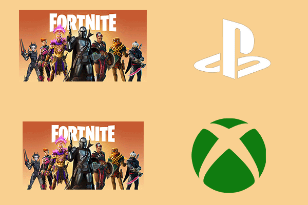 Fortnite met gesplitst scherm op Xbox One en PS4