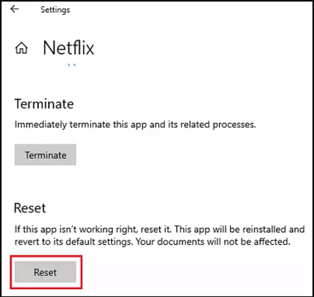 redefinir Netflix