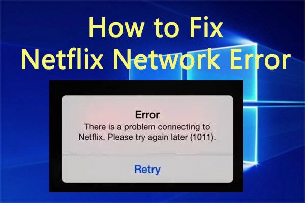 Erro de rede Netflix