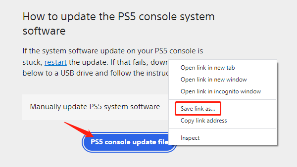 download PS5-console-updatebestand