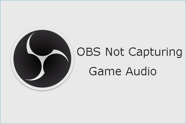 OBS legt game-audio niet vast
