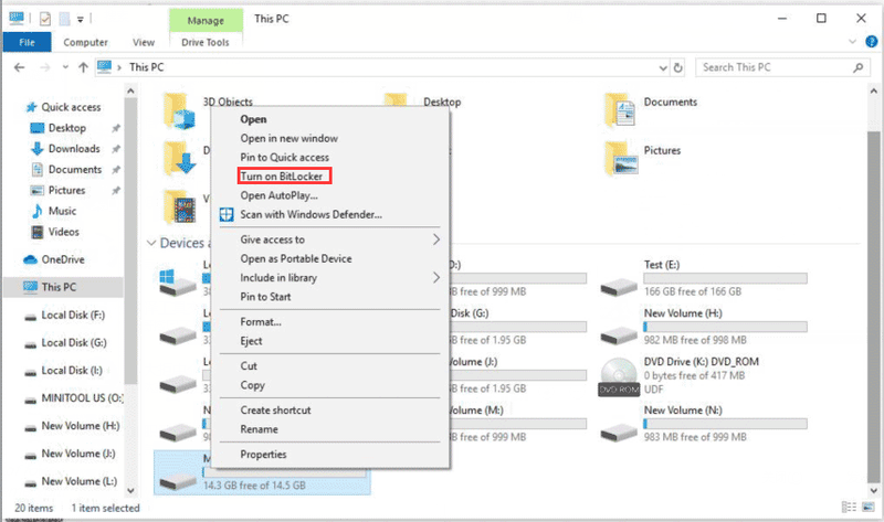 zet de Bitlocker aan