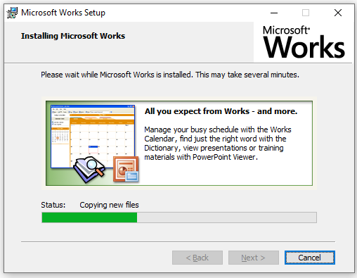 Microsoft Works installeren