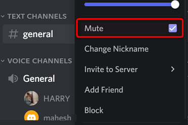 iemand dempen op discord desktop