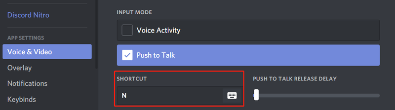 controleer of de Push to Talk is geactiveerd