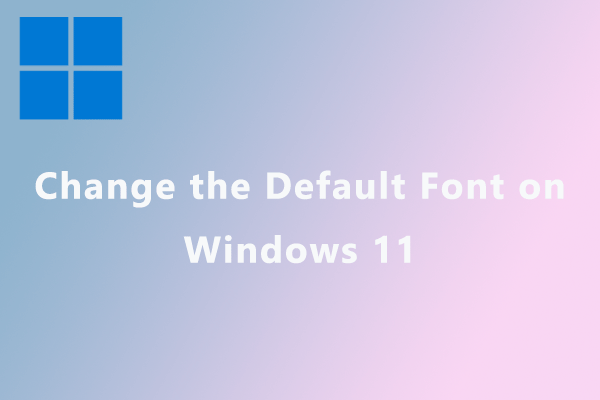 verander het standaardlettertype op Windows 11