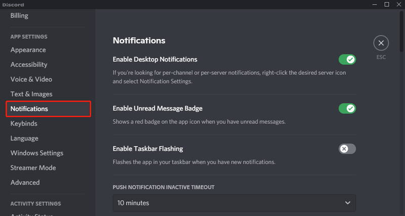 Discord-meldingen
