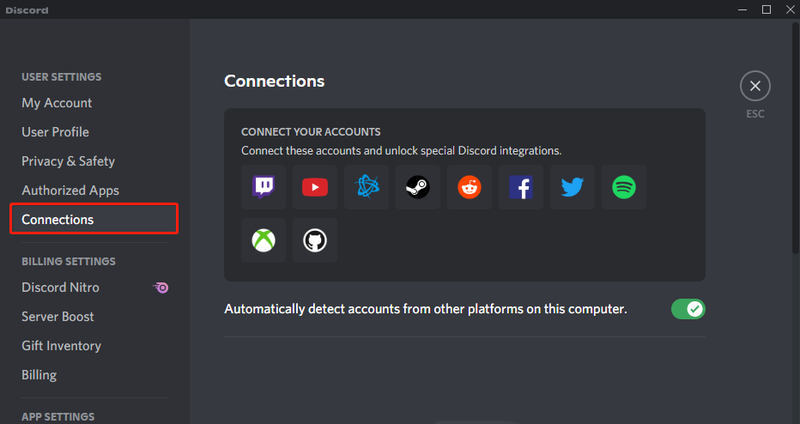 connecties vinden