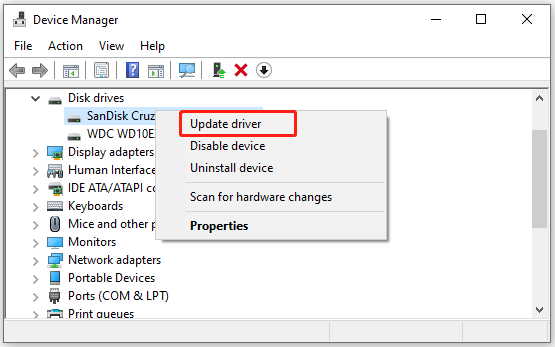 opdatere USB-diskdriveren