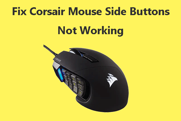 Corsair muis zijknoppen werken niet