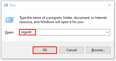 Typ regedit