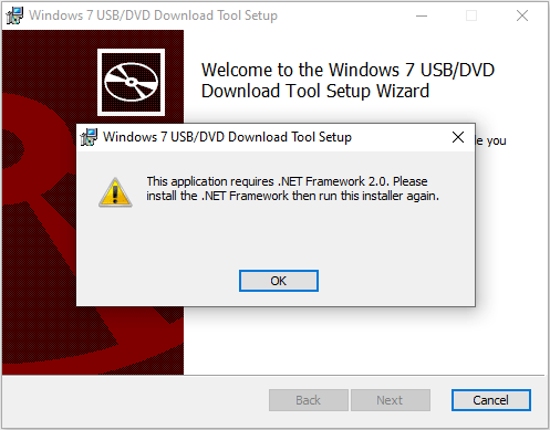 installeer Windows 7 USB DVD Download Tool