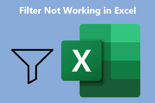 filter virker ikke i Excel