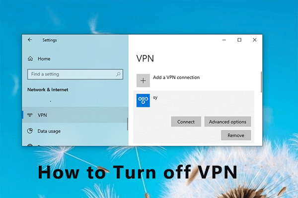 hoe VPN uit te schakelen