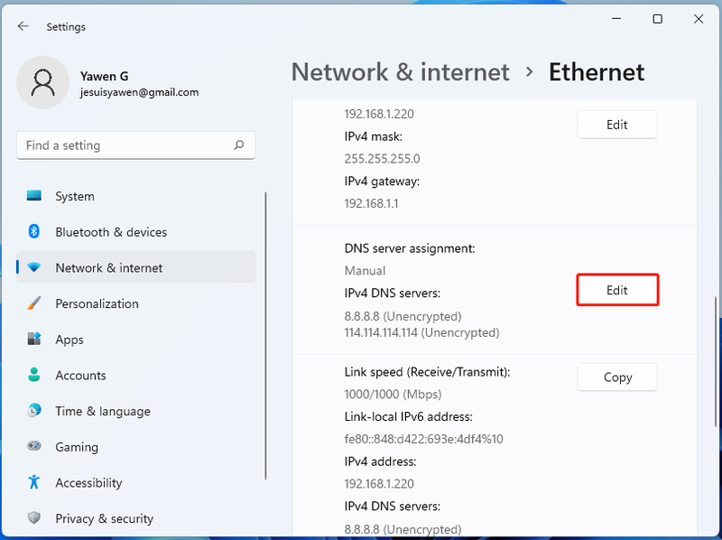 DNS-server tildeling