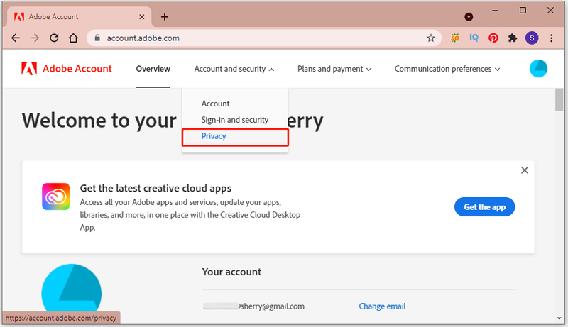 Adobe-account