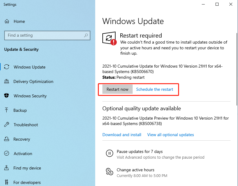 controleer op updates