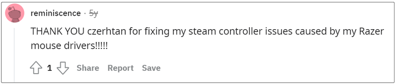 een opmerking van het Reddit-forum