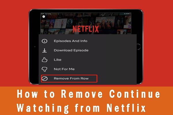 Netflix verwijderen uit Doorgaan met kijken