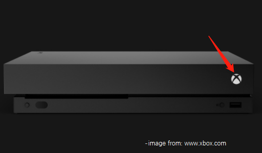druk op de Xbox-knop