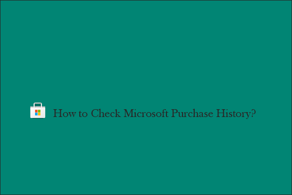 Microsoft-aankoopgeschiedenis