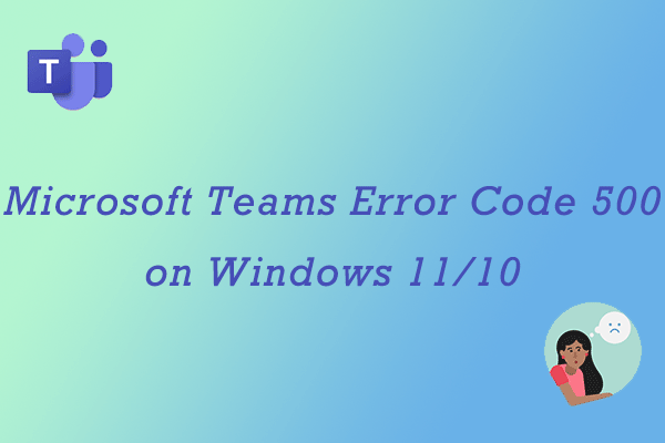 Microsoft Teams-foutcode 500