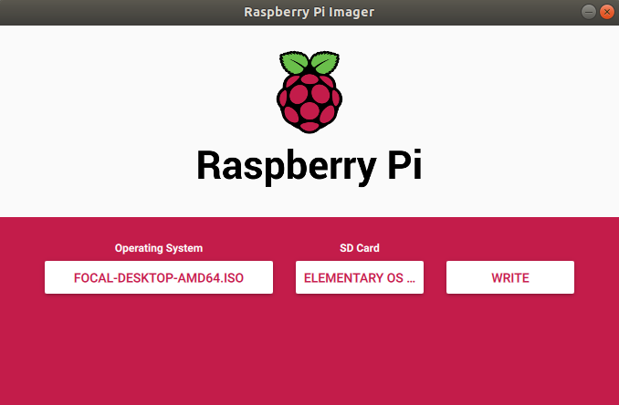 schrijf Raspbain naar SD-kaart met Raspberry Pi Imager