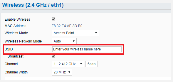 controleer problemen met SSID