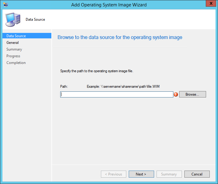 Windows 10 OS importeren