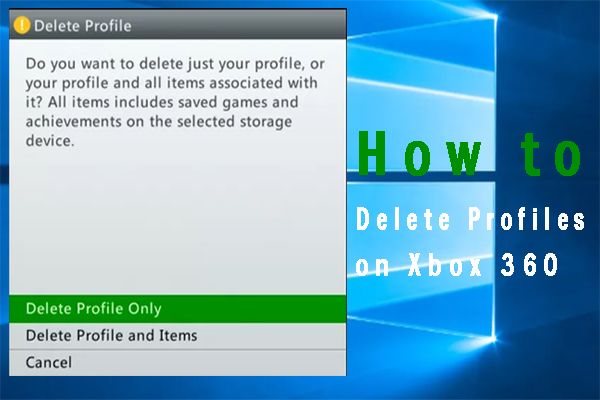 hoe profielen op Xbox 360 te verwijderen