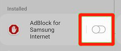 AdBlock uitschakelen
