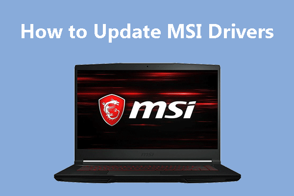MSI tvarkyklės atnaujinimas