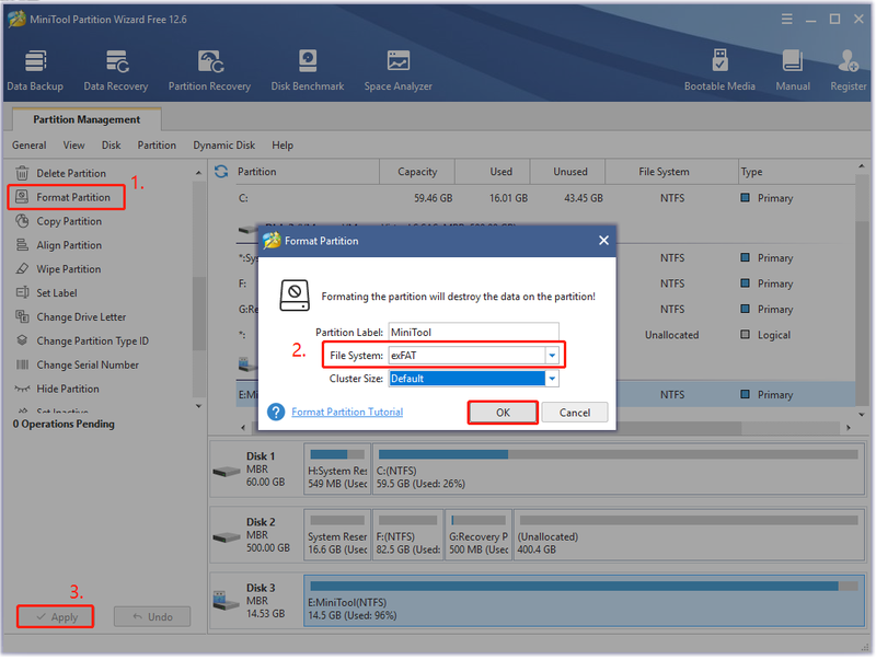 formatteer een SD-kaart met behulp van MiniTool Partition Wizard