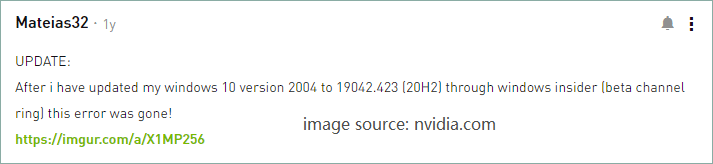 een gebruikersrapport van NVIDIA