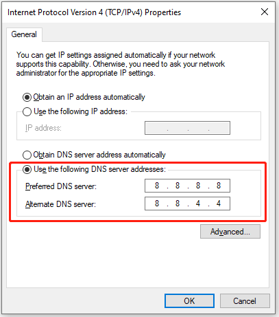 DNS-serveradressen wijzigen