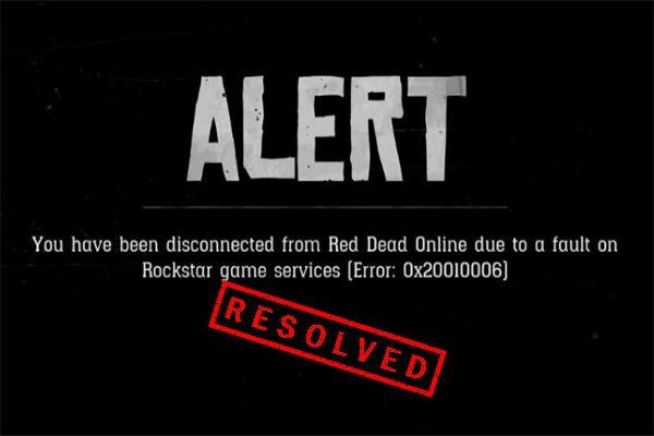 Red Dead Online-fout 0x20010006