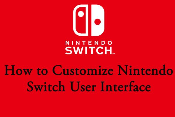 gebruikersinterface van Nintendo Switch aanpassen