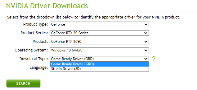 download een goede GeForce-driver